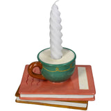 KERSTEN Candle Stick Cup on Book Dolomite