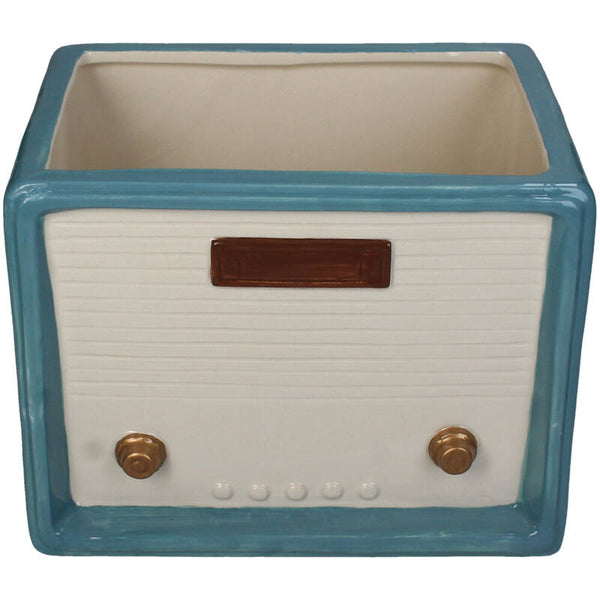 KERSTEN Planter Retro Radio Dolomite