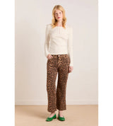 KENNY TWILL TROUSER - LEOPARD