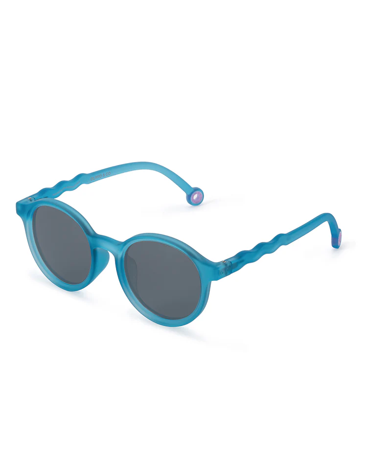 KIDS Oval Sunglasses-Reef blue