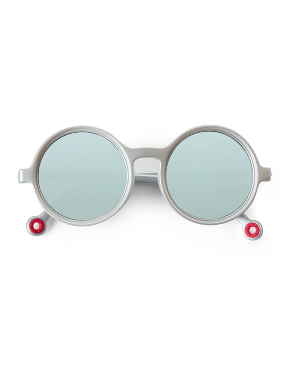 KIDS Round Sunglasses-Medallion Platinum