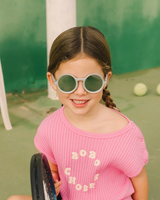 KIDS Round Sunglasses-Medallion Platinum