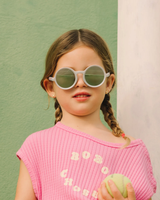 KIDS Round Sunglasses-Medallion Platinum