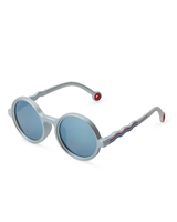 KIDS Round Sunglasses-Medallion Platinum