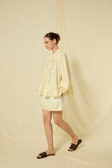 SHORTS PAPYRUS ELASTIC WAISTBAND - NATURAL/CHAMPAGNE