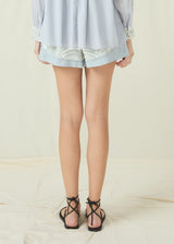 SHORTS NEW TRIANGLE - LIGHT GREY/CHAMPAGNE