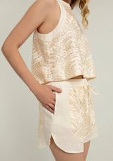 SHORTS NEW TRIANGLE - NATURAL/CHAMPAGNE