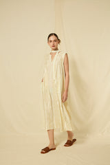 DRESS LONG CLASSIC TRIANGLE SLEEVELESS BELT - NATURAL/CHAMPAGNE
