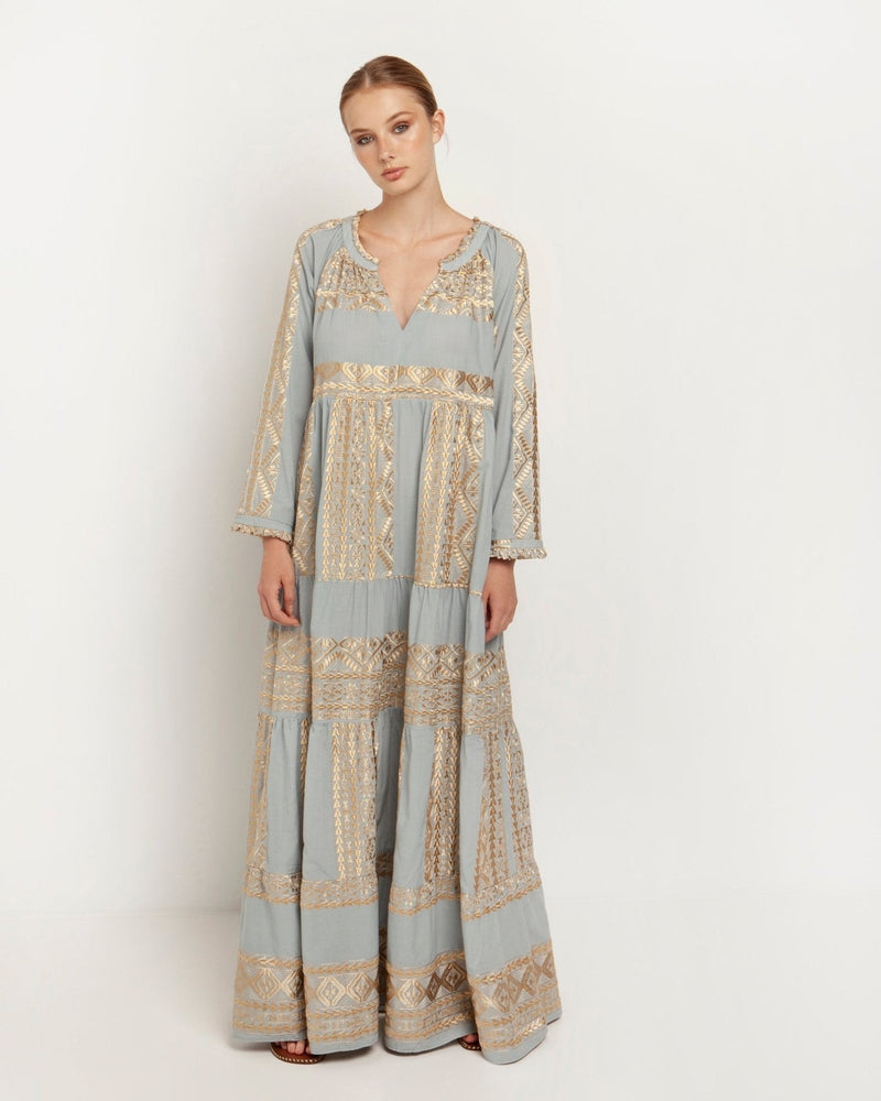 DRESS LONG CLASSIC TRIANGLE - NATURAL/CHAMPAGNE
