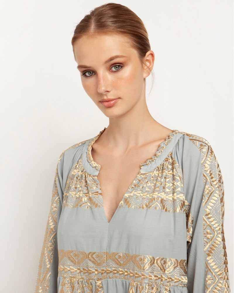 DRESS LONG CLASSIC TRIANGLE - NATURAL/CHAMPAGNE