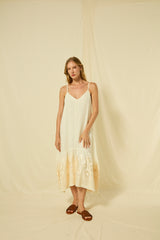 DRESS LONG PHOENIX STRAPS - NATURAL/CHAMPAGNE