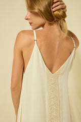 DRESS LONG PHOENIX STRAPS - NATURAL/CHAMPAGNE