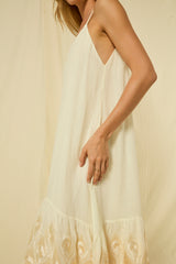 DRESS LONG PHOENIX STRAPS - NATURAL/CHAMPAGNE