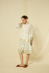 SHIRT DRESS PAPYRUS L/S  - WHITE/MULTI 