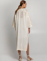 KIMONO LONG ROOTS BELT - NATURAL/CHAMPAGNE