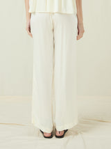 PANTS ELASTICATED WAIST DRAWSTRING - NATURAL