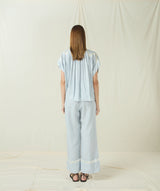 BLOUSE ROOTS - LIGHT GREY/CHAMPAGNE