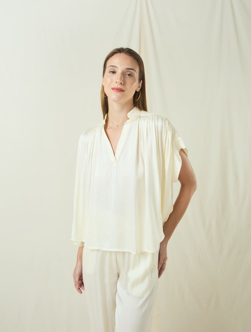 BLOUSE ROOTS - NATURAL/CHAMPAGNE