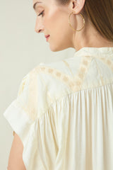 BLOUSE ROOTS - NATURAL/CHAMPAGNE