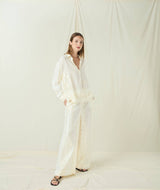 BLOUSE CRETE L/S - NATURAL/CHAMPAGNE