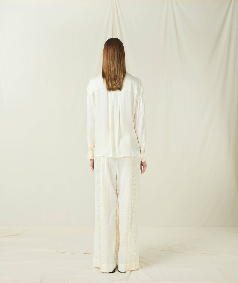 BLOUSE CRETE L/S - NATURAL/CHAMPAGNE