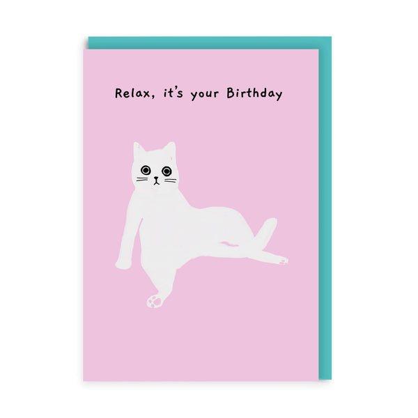 OOH DEER Relax Its Your Birthday Greeting Card