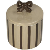 Keepsake Box Bow Dolomite Brown 11x11x14cm