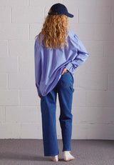 Kendall Ruffle Shirt - Blue
