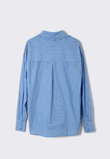 Kendall Ruffle Shirt - Blue