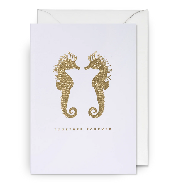 Lagom Design Together Forever Foiled Seahorses