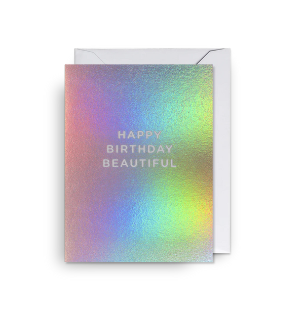 Lagom Design Happy Birthday Beautiful Holographic