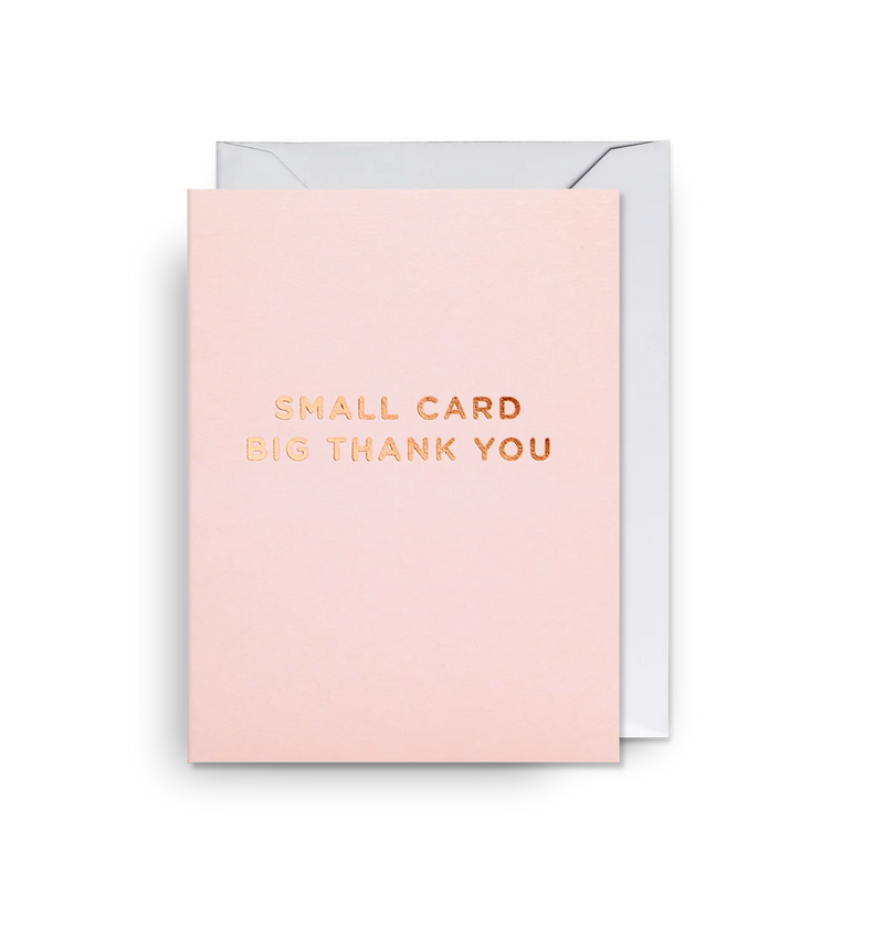 Lagom Design Small Card Big Thank You