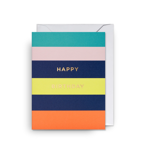 Lagom Design Happy Birthday Striped