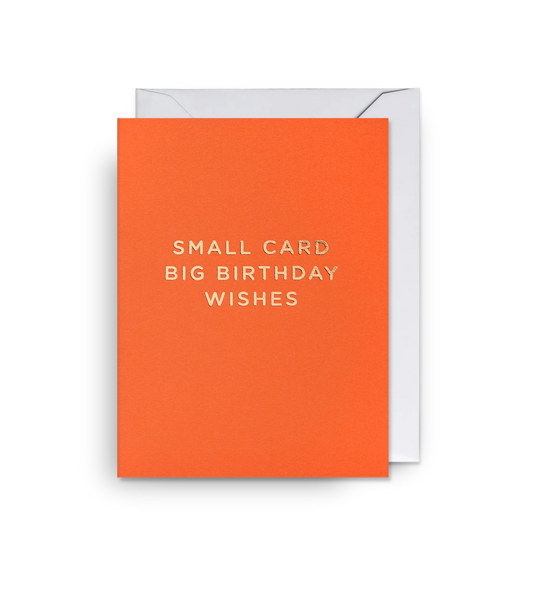 Lagom Design Small Card Big Birthday Wishes