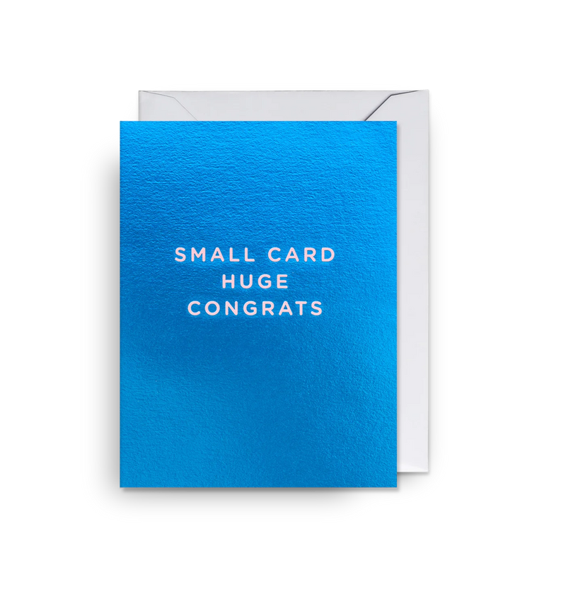 Lagom Design Small Card Huge Congrats