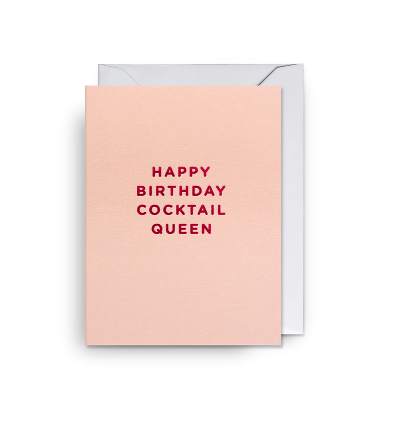 Lagom Design Happy Birthday Cocktail Queen