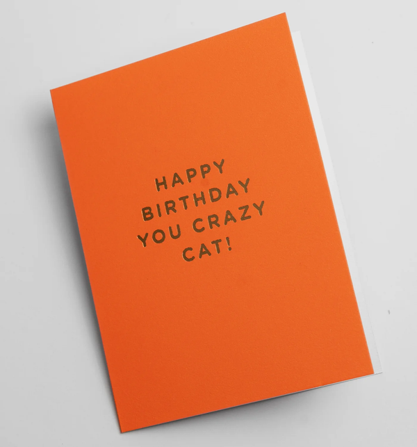 Lagom Design Happy Birthday You Crazy Cat - Mini Card