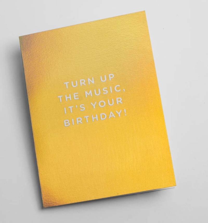 Lagom Design Turn Up the Music its Your Birthday - Mini Card