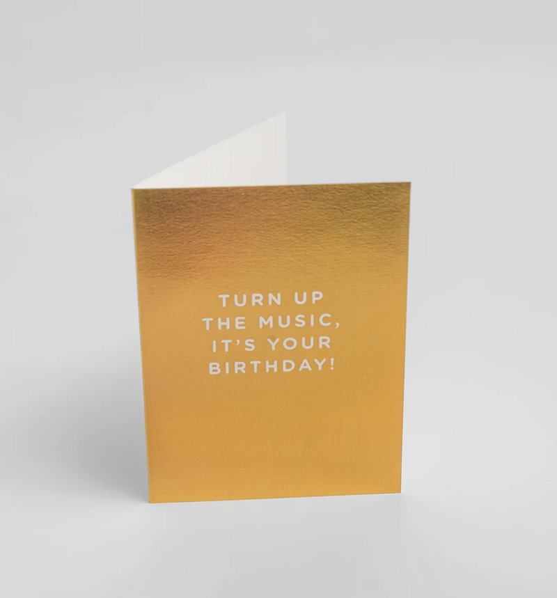 Lagom Design Turn Up the Music its Your Birthday - Mini Card