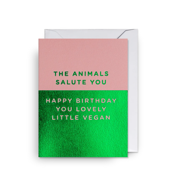 Lagom Design The Animals Salute You Happy Birthday - Mini Card