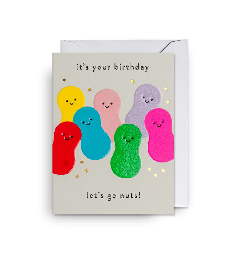 Lagom Design Its Your Birthday Lets Go Nuts Mini Card