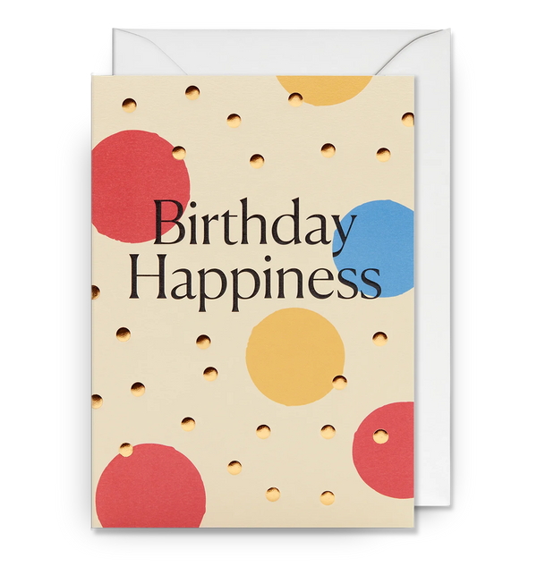 Lagom Design Polka Dots Happiness Birthday