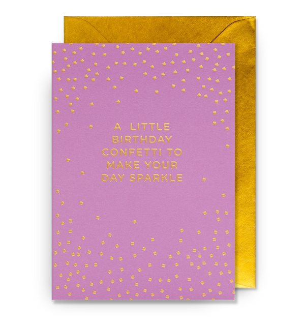 Lagom Design Little Confetti to Make Your Day Sparkle Birthday