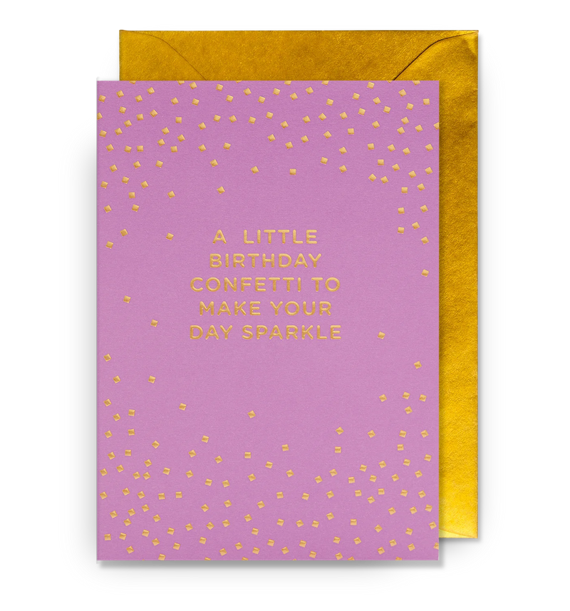 Lagom Design Little Confetti to Make Your Day Sparkle Birthday