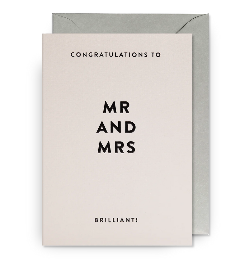 Lagom Design Congratulations to Mr and Mrs Brilliant