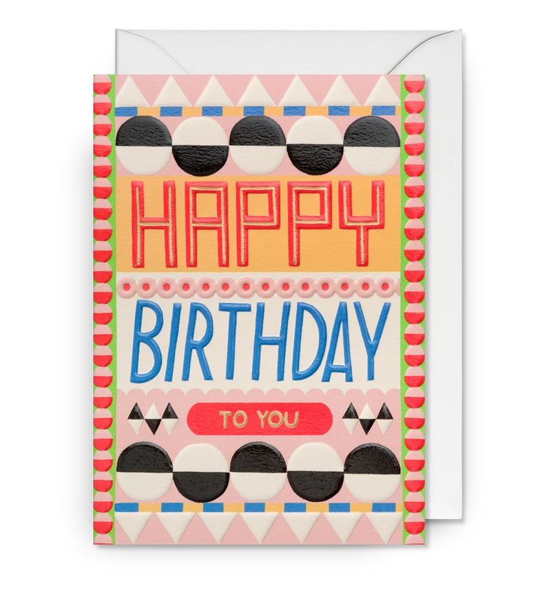 Lagom Design Happy Birthday To You Graphic Patterned