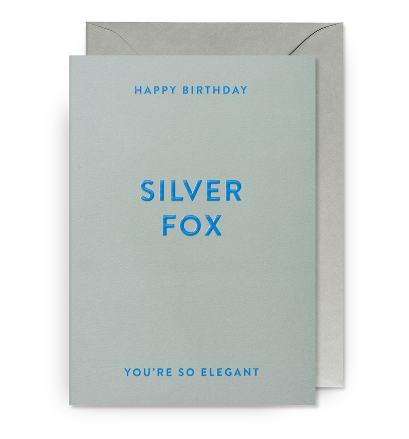 Lagom Design Happy Birthday Silver Fox