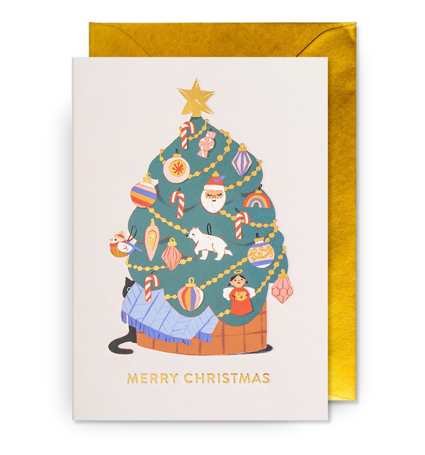 Lagom Design Cat Under the Tree Illustrative