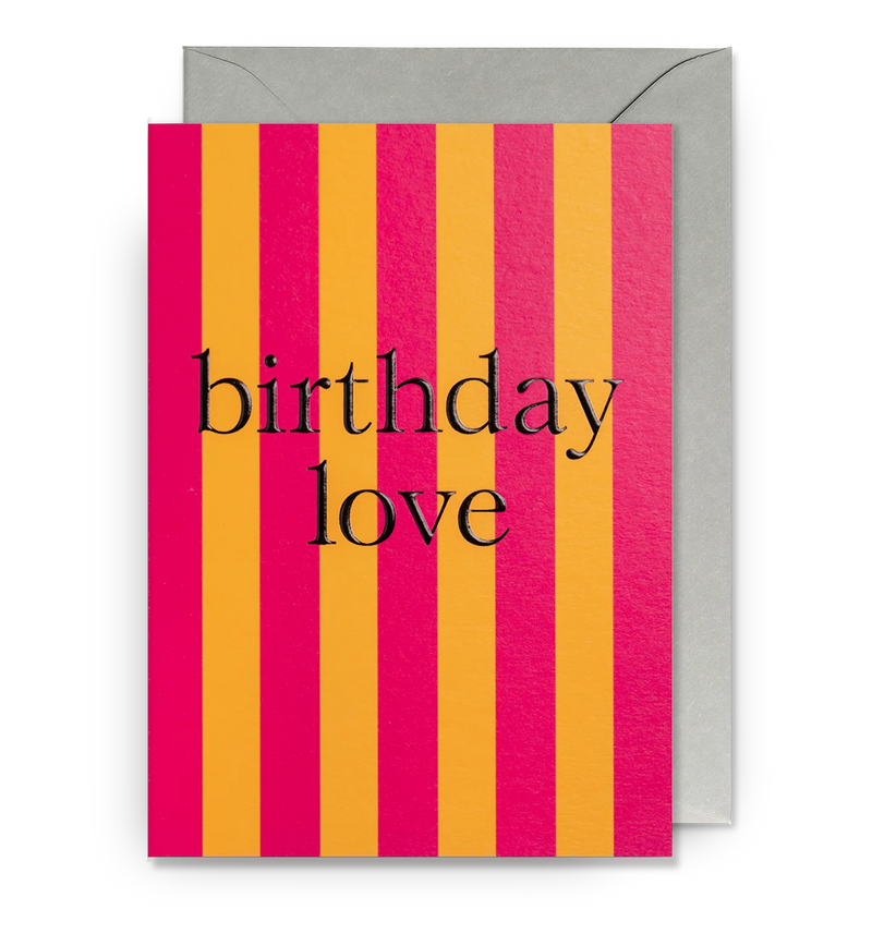 Lagom Design Birthday Love Bright Candy Striped