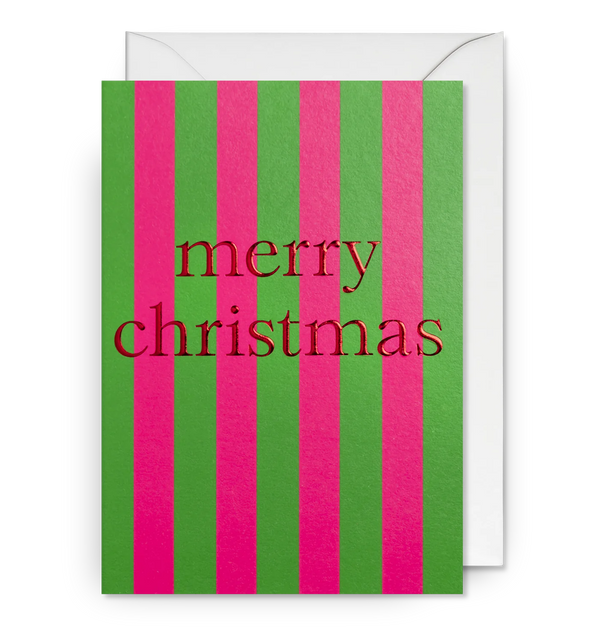 Lagom Design Merry Christmas Bright Candy Striped